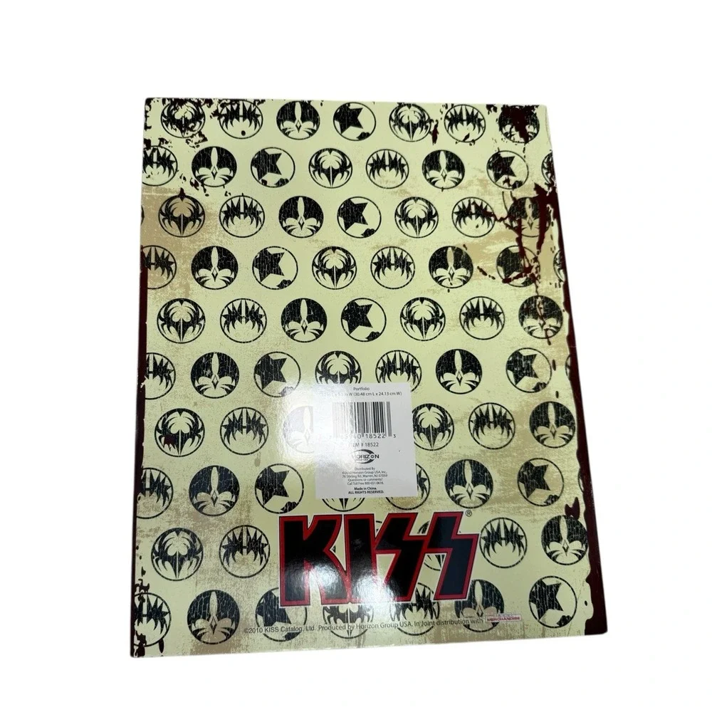 New KISS School Portfolio- Kiss Army 2 pocket Folder‎ NOS